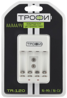 1Элементы питания и аккумуляторы устройство зарядное tr-120 (6/24/576) |c0031279 | трофи выгодная цена