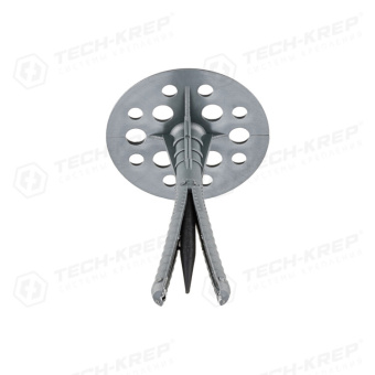 1Крепёж дюбель для теплоизоляции с пласт. гвоздём (izo) 10х90 (1000 шт) - накл. ( 11,94 кг) | 124891 | tech-krep выгодная цена