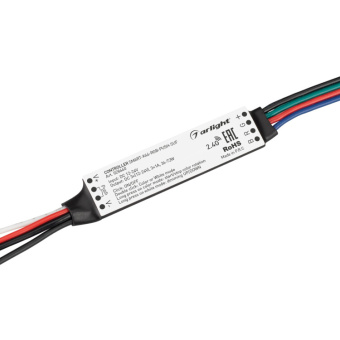 1Ленты светодиодные контроллер smart-k46-rgb-push-suf (12-24v, 3x1a, 2.4g) (arlight, пластик) | 028440 | arlight выгодная цена
