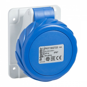 1Разъемы промышленные панел роз бстр 32а 3p-e 200-250 ip67 | pky32g724 | schneider electric выгодная цена