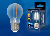 Лампы (источники света) лампа светодиодная led-g45-11w/3000k/e27/cl pls02wh led. "шар", прозр. 3000к серия sky | ul-00005178 | uniel выгодная цена