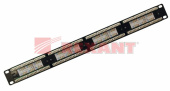 Патч-панели патч-панель 19", 1u, 24 порта rj-45, категория 5e | 04-0021 | rexant выгодная цена