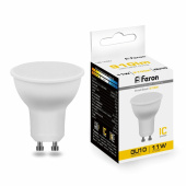 Лампы (источники света) лампа светодиодная, (11w) 230v gu10 2700k mr16, lb-760 | 38140 | feron выгодная цена