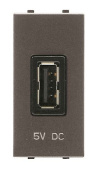Розетки, выключатели, звонки электрические механизм usb заряд. уст, 1м, 2000 ма, 5в, zenit, антрацит | n2185.2 an | 2cla218520n1801 | abb выгодная цена