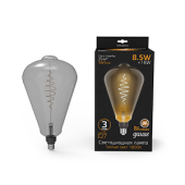 Лампы (источники света) лампа светодиодная led filament st164 e27 8.5w gray 165lm 1800k 1/6 | 157802005 | gauss выгодная цена