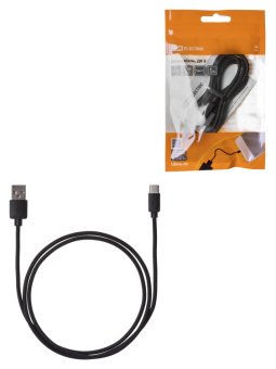 1КОМПЬЮТЕРНЫЕ АКСЕССУАРЫ дата-кабель, дк 2, usb - usb type-c, 1 м, черный, | sq1810-0302 | tdm выгодная цена
