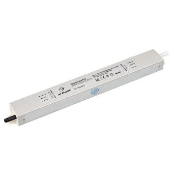 1Ленты светодиодные блок питания arpv-12060-slim-d (12v, 5a, 60w) (arlight, ip67 металл, 3 года) | 022458(1) | arlight выгодная цена