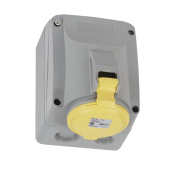 Разъемы промышленные розетка накладная - p17 tempra pro - ip 44 - 100/130 в~ - 32 a - 2к+з | 555251 | legrand выгодная цена