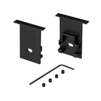 1Ленты светодиодные заглушка sl-comfort-2542-f black c отверстием (arlight, металл) | 031783 | arlight выгодная цена