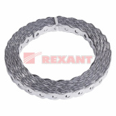 Крепёж лента полоса монтажная оцинкованная, перфорированная волна 12х0,55 мм, рулон 25 м | 07-7212-4 | rexant выгодная цена