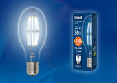 Лампы (источники света) лампа светодиодная промышленная led-ed90-30w/nw/e40/cl glp05tr led мощная, прозр. 4000к | ul-00003760 | uniel выгодная цена