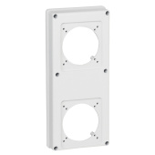 Разъемы промышленные лицевая панель - p17 tempra pro - 280x125 - 2 розетки 16/32 a | 057718 | legrand выгодная цена