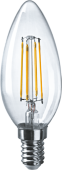 Лампы (источники света) лампа светодиодная led 6вт е14 230в 2700к nll-f-c35-6-230-2.7k-e14 свеча прозрачная | 61354 | navigator выгодная цена