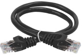 Патч-корды коммутационный шнур кат. 6 utp pvc 1м черный | pc09-c6u-1m | itk выгодная цена
