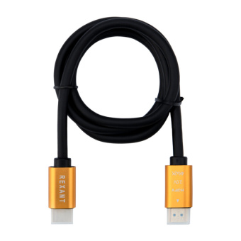 1Шнуры ТВ,Аудио кабель rexant hdmi - hdmi 2.0 длина 1 метр (gold) |17-6102 | rexant выгодная цена