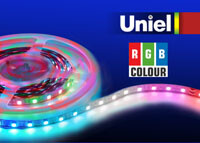 1Ленты светодиодные лента светодиодная мультиколор uls-5050-60led/m-10mm-ip20-dc24v-14,4w/m-5m-rgb | 04932 | uniel выгодная цена