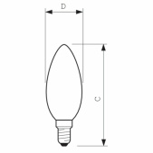Лампы (источники света) лампа накаливания лон stan 60w e14 230v b35 cl 1ct/10x10 | 926000003017 | philips выгодная цена