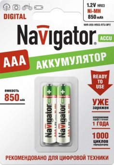 1Элементы питания и аккумуляторы аккумулятор 94 784 nhr-850-hr03-rtu-bp2 |94784 |navigator выгодная цена