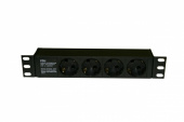 Шкафы и стойки телекоммуникационные 19 блок розеток she10-4sh-iecд. 10" шк., горизонт., 4 розетки schuko(10а), 250в, без каб. пит., 254х44.4х44.4мм(шхвхг) | 255009 | hyperline выгодная цена