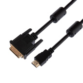 Шнуры ТВ,Аудио шнур hdmi - dvi-d с фильтрами, длина 1,5 метра (gold) (pe пакет) | 17-6303 | rexant выгодная цена