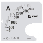 Измерительное оборудование шкала сменная для a961 2500/5а-1,5 ekf proxima | s-a961-2500 | ekf выгодная цена