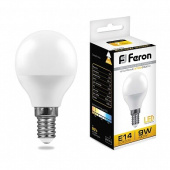Лампы (источники света) лампа светодиодная lb-550 (9w) 230v e14 2700k g45 | 25801 | feron выгодная цена