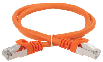1Патч-корды коммутационный шнур кат. 6 ftp pvc 7м оранжевый | pc07-c6f-7m | itk выгодная цена