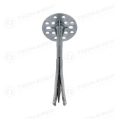 Крепёж дюбель для теплоизоляции с пласт. гвоздём (izo) 10х180 (500 шт) - накл. ( 8,24 кг) | 124888 | tech-krep выгодная цена