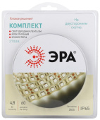 Ленты светодиодные комплект светодиодной ленты 2835kit-4,8-60-12-ip65-2700-5m | б0043064 | эра выгодная цена