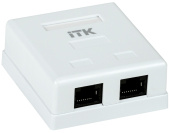 Розетки, адаптеры и модули Keystone розетка настенная инф. rj-45 кат. 5е 2-порта | cs2-1c5eu-22 | itk выгодная цена