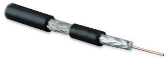 1Кабель коаксиальный (RG) coax-rg59-cu-100 кабель коаксиальный rg-59, 75 ом , жила - 0.8 мм (медь, solid) внешний диаметр 6.1мм | 49124 | hyperline выгодная цена
