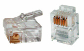Разъемы RJ разъем телефонный plug-6p6c-p-c2-100 rj-12(6p6c) (3 µ"/ 3 микродюйма) (100 шт) | 49378 | hyperline выгодная цена