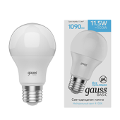 Лампы (источники света) лампа светодиодная basic a60 11,5w 1090lm 4100k e27 led 1/10/50 | 1023222 | gauss выгодная цена