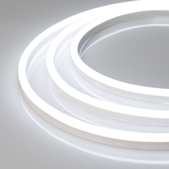 1Ленты светодиодные гибкий неон arl-neon-1608-side 24v white (arlight, 6 вт/м, ip65) | 030874 | arlight выгодная цена