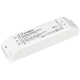 1Ленты светодиодные блок питания arv-sn24040-triac (24v, 1.65a, 40w) (arlight, ip20 пластик, 3 года) | 030934 | arlight выгодная цена