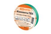 Изделия для монтажа и опрессовки кабеля изолента пвх 0,13*15мм зеленая 10м | sq0526-0024 | tdm выгодная цена