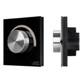 Ленты светодиодные панель smart-p99-dim-g-in black (230v, 1.5a, 0/1-10v, rotary, 2.4g) (arlight, стекло) | 028433 | arlight выгодная цена