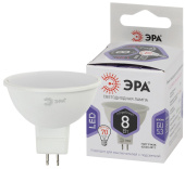 Лампы (источники света) лампа светодиодная led mr16-8w-860-gu5.3 (диод, софит, 8вт, холод, gu5.3) (10/100/4200)| б0049071 | эра выгодная цена