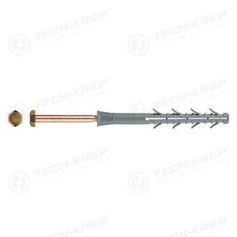 1Крепёж фасадный дюбель tsx 10х120 (6 шт)- пакет ( 0,235 кг) | 127601 | tech-krep выгодная цена