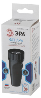 1Фонари фонарь универсальный sda30m-box 5хled, акку nimh, карт (40/80/1280) | б0020023 | эра выгодная цена