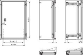Шкафы, боксы и аксессуары дверь внутренняя s3d 500х400 | nsypin54 | schneider electric выгодная цена