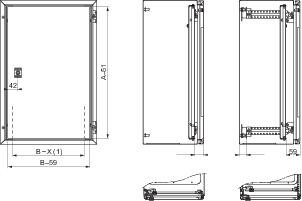 1Шкафы, боксы и аксессуары дверь внутренняя s3d 500х400 | nsypin54 | schneider electric выгодная цена