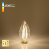 Лампы (источники света) лампа светодиодная dimmable bl134 5w 4200k e14 (c35 прозрачный) диммируемая светодиодная филаментная | a045174 | elektrostandard выгодная цена
