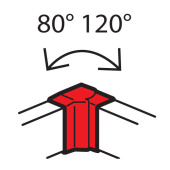 Кабельные каналы внутренний изменяемый угол - от 80° до 120° - для кабель-каналов metra 160x50 | 638091 | legrand выгодная цена