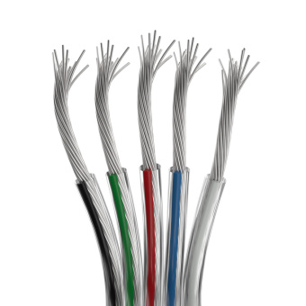 1Ленты светодиодные шлейф питания arl-22awg-clear-5wire-cu (arlight, -) | 034967 | arlight выгодная цена