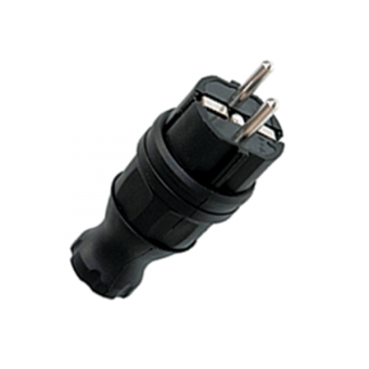 1Разъемы каучуковые вилка прямая каучуковая 230в, 2p+pe, 16a, ip44 basic | rps-011-16-230-44 | ekf выгодная цена