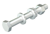 Крепёж комплект болт+шайба+гайка m10x80 (sks 10x80 a5) | 6418247 | obo bettermann выгодная цена