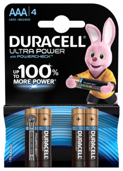 1Элементы питания и аккумуляторы батарейки duracell lr03-4bl ultra | б0038762 | duracell выгодная цена
