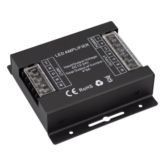 1Ленты светодиодные усилитель arl-5022-rgbw (12-24v, 4x8a, 384-768w) | 027141 | arlight выгодная цена