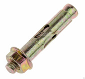 Крепёж анкерный болт с гайкой оцинкованный м8/10х50 (100 шт/уп) | pr08.2349 | промрукав выгодная цена